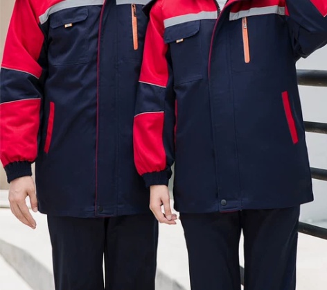 工作服棉衣男加厚加绒劳保服定制工装上衣棉服...