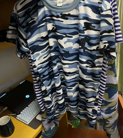 出迷彩服一套 外套3xl 短袖3xl（偏小...