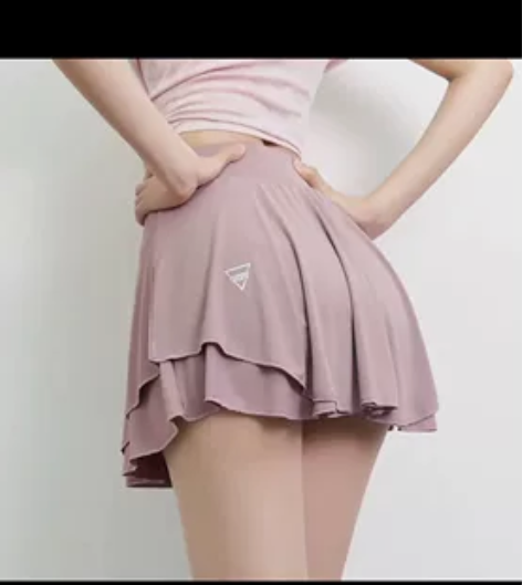 闲置两条网球瑜伽群，两条 穿起来很凉快粉色...