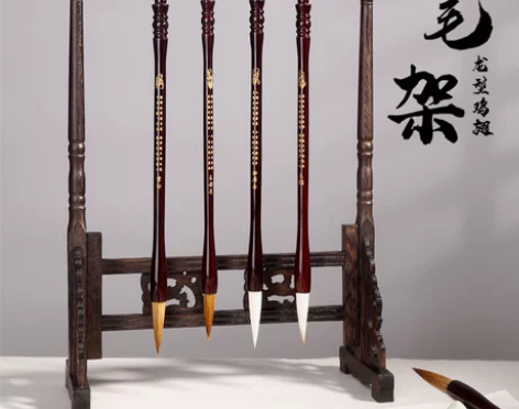 毛笔架 毛笔架笔挂笔架毛笔挂实木子挂架摆件