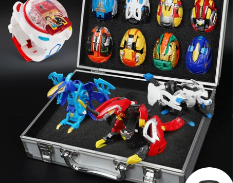 正品咖宝蛋神变形恐龙蛋玩具卡宝战神车神召唤...