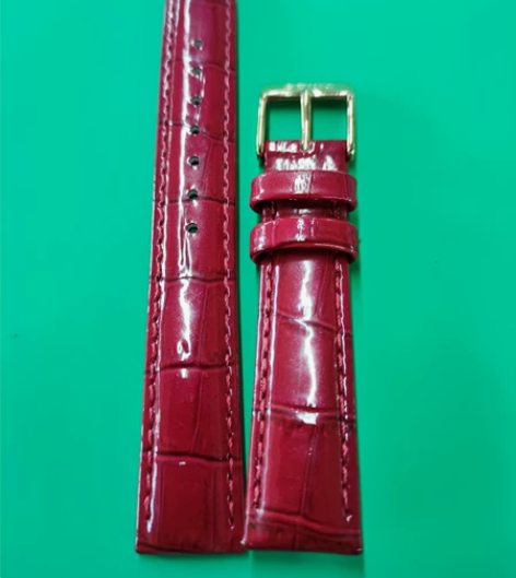 seiko,精工腕表表带,红色光亮面,表耳...