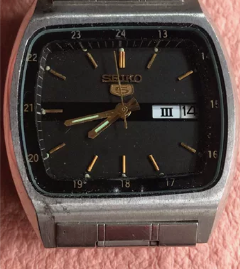 日本制精工牌全钢全自动机械男表 表径35毫...