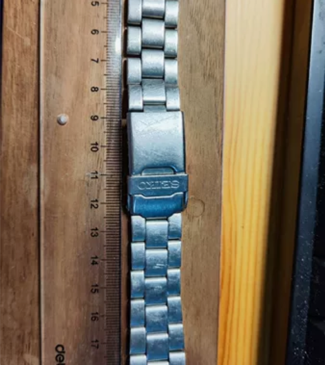 Seiko精工钢带精钢原装表带20mm带弧...