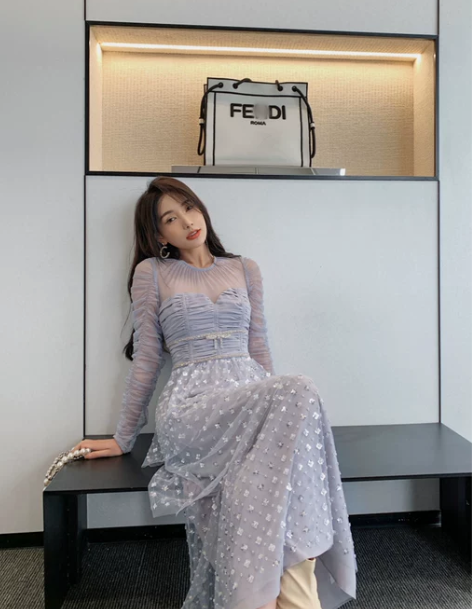 法式裙 法式长裙SP同款女装 气质优雅迷人...