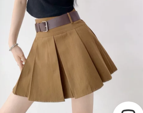 美式性感炸街百褶裙女高腰欧美辣妹风超短a字...