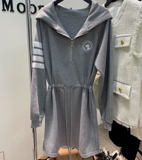 欧洲站tb全棉连衣裙 运动风休闲 100%...