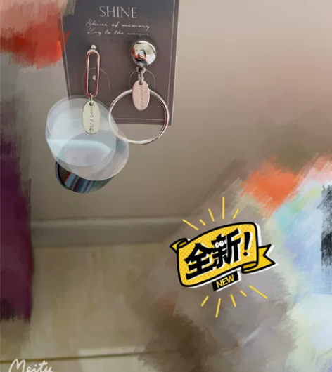 萱子耳饰耳环 不对称夸张耳饰，夏天穿裙子配...