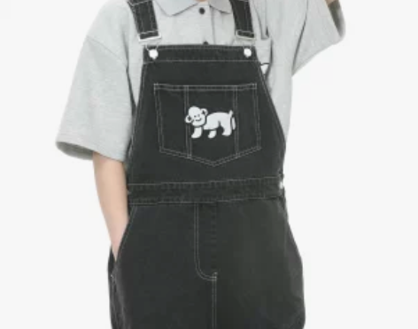 背带牛仔裤 背带牛仔裤夏季新品九折UNIV...