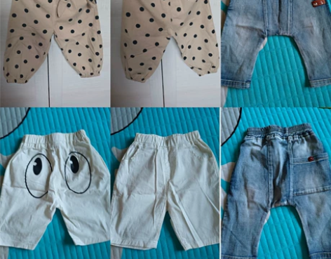 儿童牛仔裤，棉麻裤防蚊裤，夏季5分裤 [招...