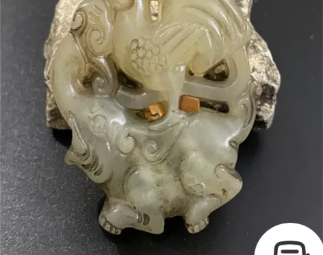 收藏古玩高古玉古玉挂件老岫玉把件吊坠摆件玉...