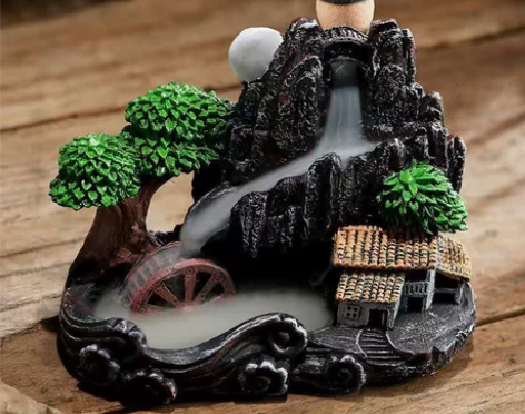 倒流香塔香檀香室内卧室香薰炉厕所除臭驱蚊除...