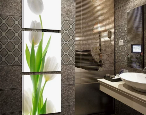 现代玄关装饰画客厅竖版壁画过道背景墙无框画...