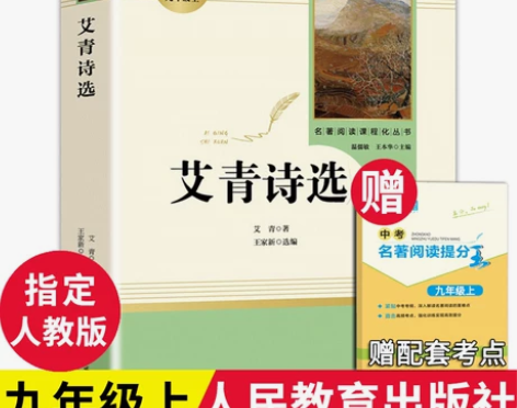 艾青诗选和水浒传原著正版施耐庵九年级上册必...