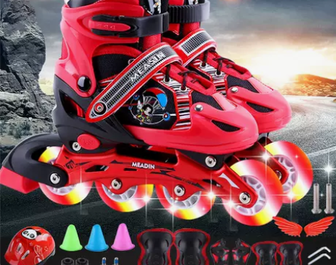 溜冰鞋儿童全套装3-5-6-8-10岁旱冰...