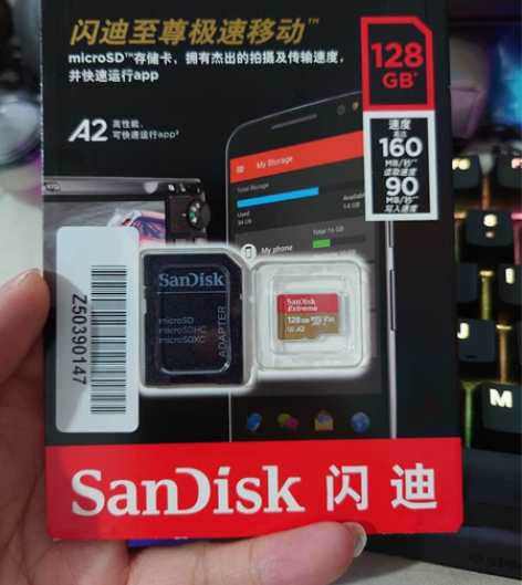 闪迪128g tf卡，A2，高速卡，买索尼...