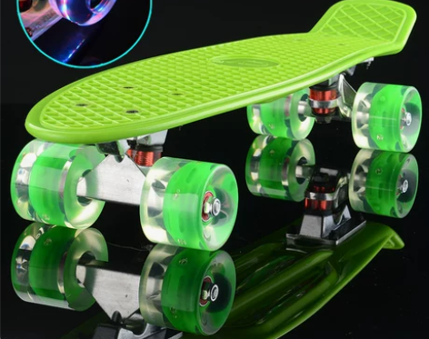 四轮滑板儿童初学者代步香蕉板3-6-12岁...