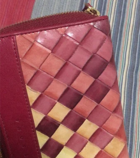 DISSONA迪桑娜头层牛皮女士钱夹编织长...