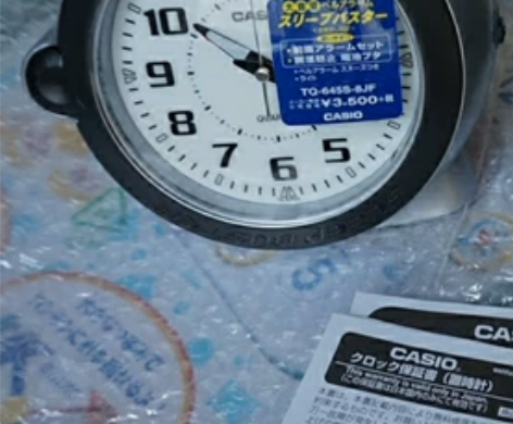 日本原装卡西欧点子闹钟！品相如图！商标还在...