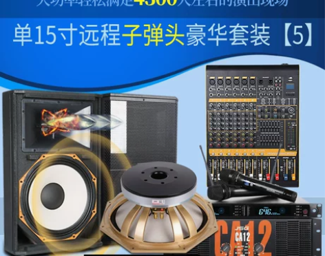 JSG天音专业15寸演出线阵全频婚庆落地h...