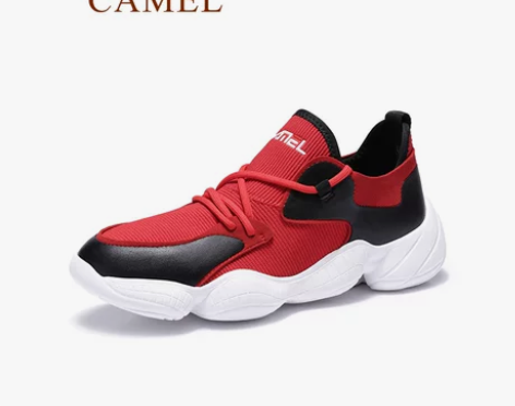 骆驼男鞋2019春季港风增高网红老爹鞋男超...