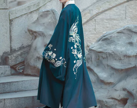 如梦霓裳汉服男士明制道袍山海经暮兮原创绣花...