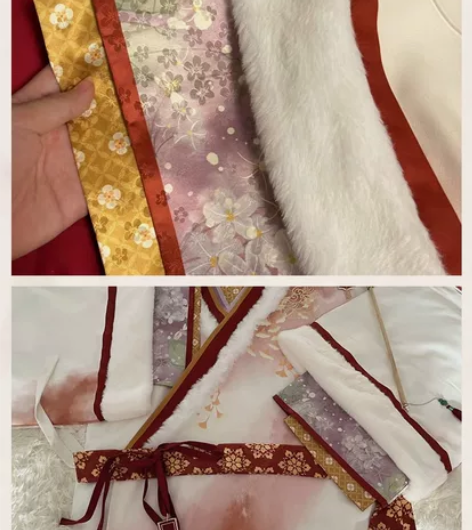 闺梦令原创冬杏汉服女冬款长直裾改良11.1...