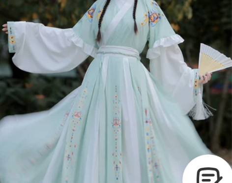 艺缕原创芙蕖汉服女秋冬襦裙重工刺绣齐腰破裙...