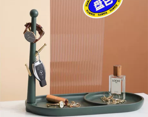 西特挂钥匙架创意摆件进门入户挂钩装饰玄关置...