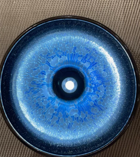 建窑建盏曜变大师叶大泗，停烧作品，玄天极曜...