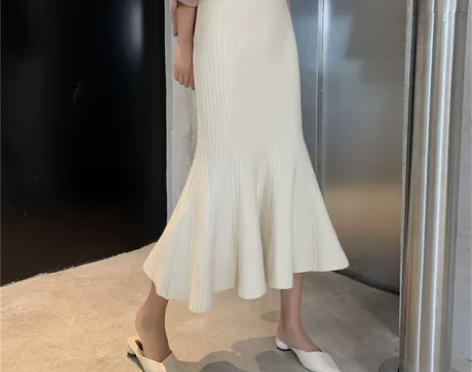 遮胯裙子显瘦高腰秋冬2019新款韩版中长款...