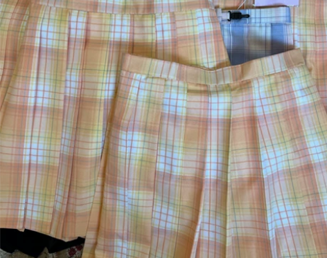 JK格裙 显白色系半身裙 高腰伞裙学院风百...