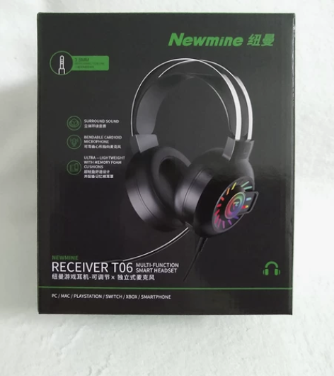 纽曼游戏耳机T06 纽曼耳机头戴式电脑有线...