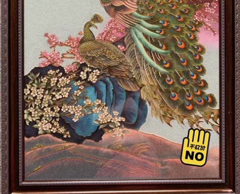 非遗景泰蓝 掐丝珐琅工艺画 珐琅釉料，非彩...