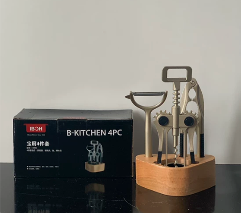 厨房小工具套装果蔬刨开瓶器四件套红酒开瓶器...