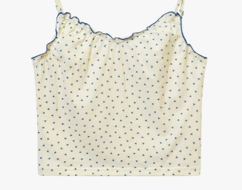 你好卡农 甜美花边碎花内搭吊带背心女夏新款...