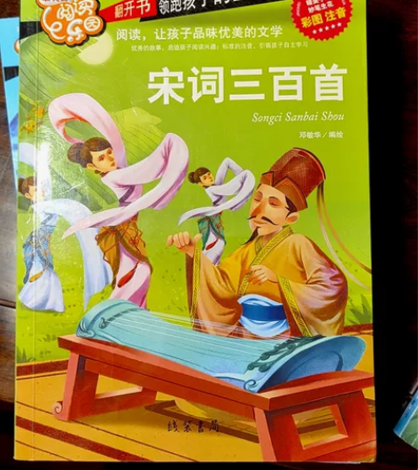 彩绘彩图版宋词三百首，很新 感兴趣的话点“...