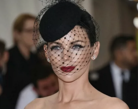 名媛优雅复古发饰网纱面纱头饰宫廷黑色小礼帽...