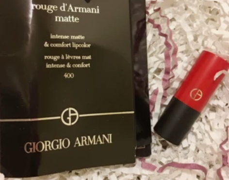 ?稀有小样 阿玛尼 雾面丝绒哑光黑管口红小...