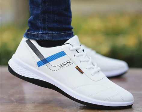 清仓处理：夏季男鞋皮面休闲鞋男透气防臭板鞋...