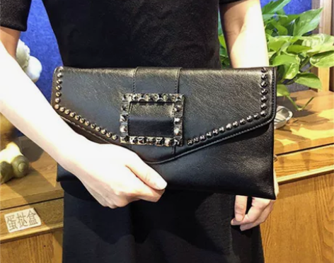 手拿包镶钻女包简约链条包大容量单肩斜跨包女...