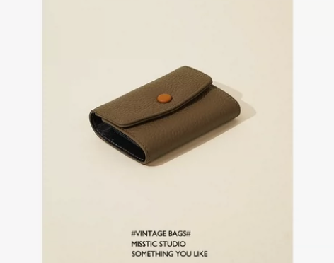 卡包钱包MT原创设计 复古撞色头层牛皮自制...