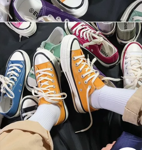 帆布鞋姜黄色38码 刚买 没穿几次 感兴趣...