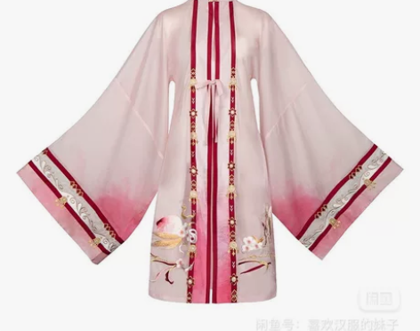 都城南庄汉服人面桃花明制云肩中国风原创少女...