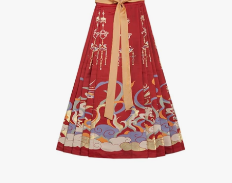 都城南庄汉服鹿鸣九色竖领短袄妆花马面裙正品...