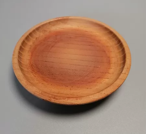 屋久杉 壶承 直径9厘米日本茶器 古美術 ...