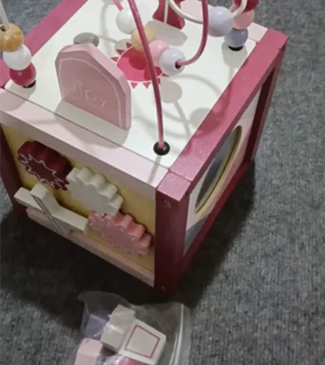 亏钱做宣传婴幼儿早教玩具木制多面体 图片实...