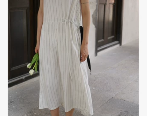 1996 不讨喜 法式复古少女裙半抽绳设计...