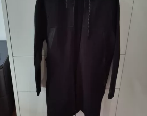 杰克琼斯男士中长款带帽拉链卫衣外套，170...