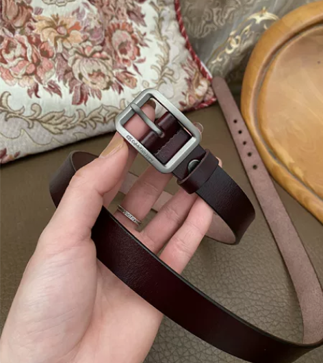 女士真皮纯牛皮腰带装饰休闲简约百搭ins风...